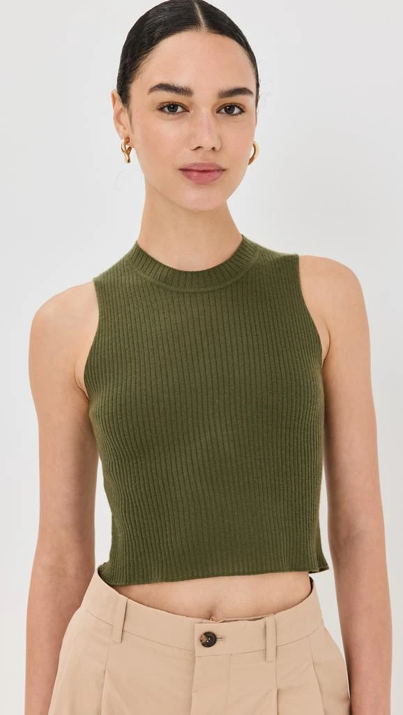Sablyn Angie Sleeveless Cashmere Rib Tank 6