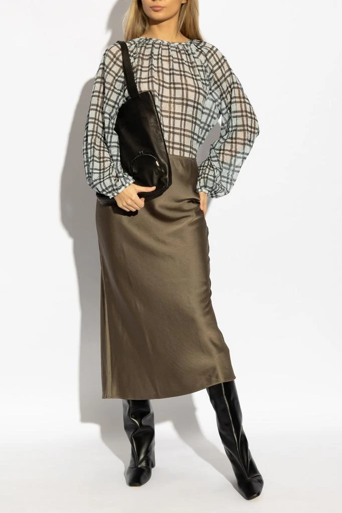 Samsoe Samsoe Samsoe Samsoe Plaid Textured Blouse 2