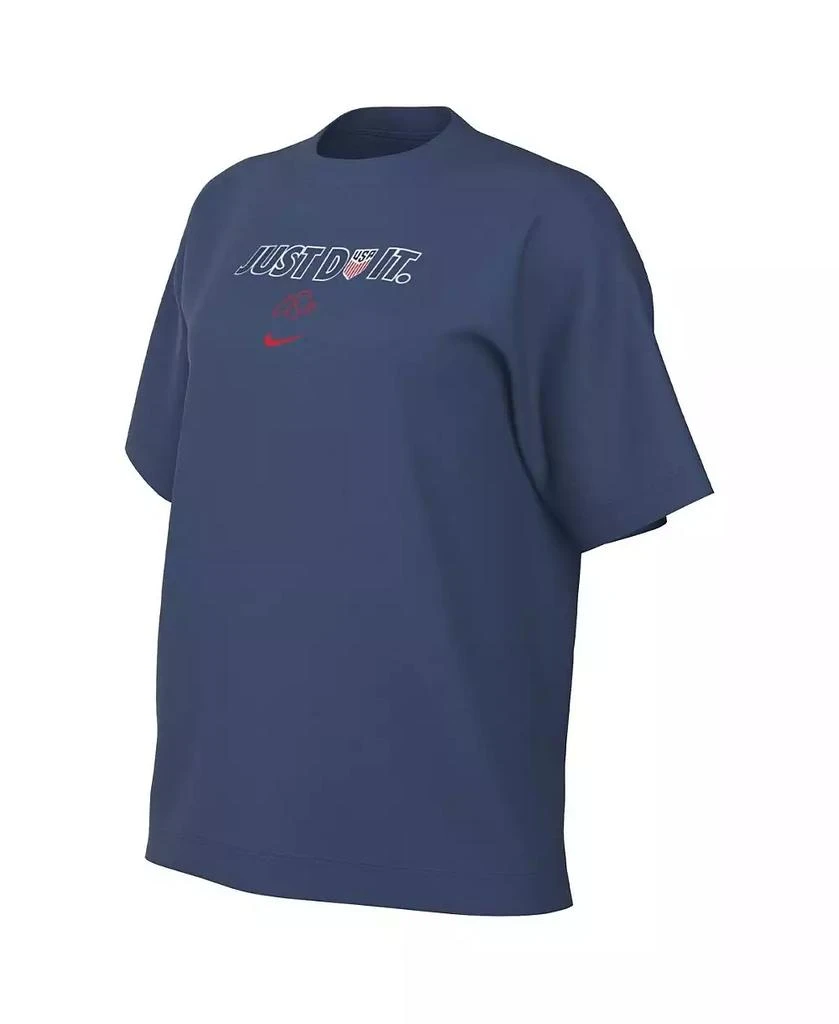 NIKE Women's Blue USWNT Just Do It T-shirt 2