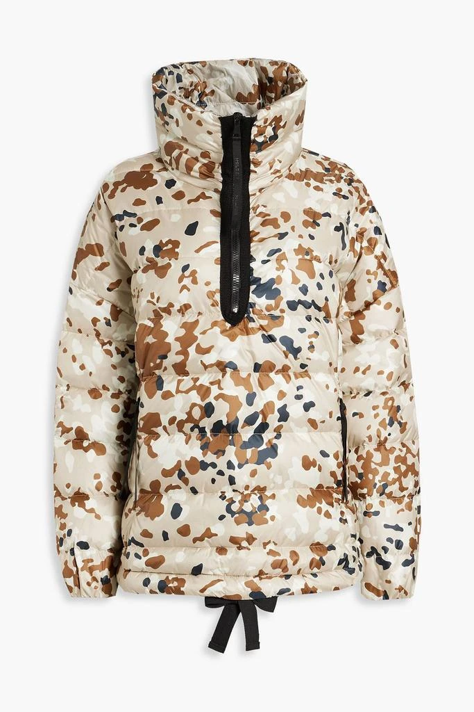 HOLDEN Camouflage-print quilted down half-zip ski jacket 1