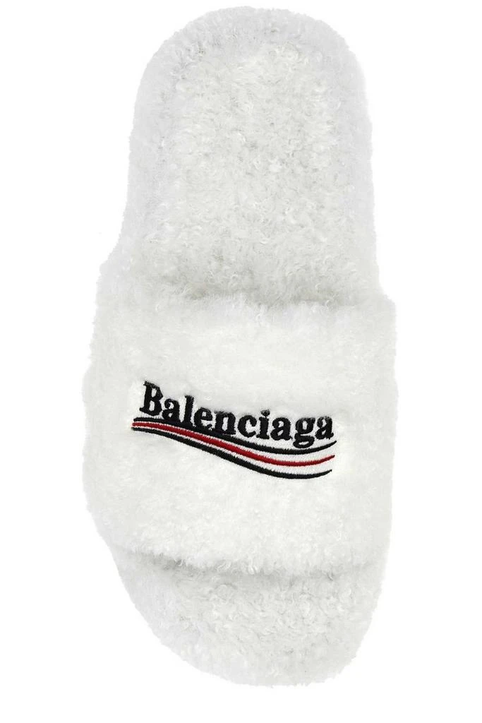 Balenciaga Balenciaga Furry Logo Embroidery Slides 2
