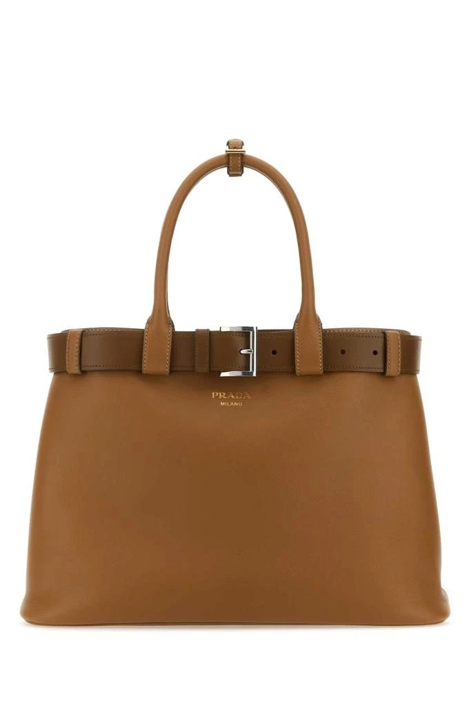 Prada Prada Open-Top Large Belted Handbag 1