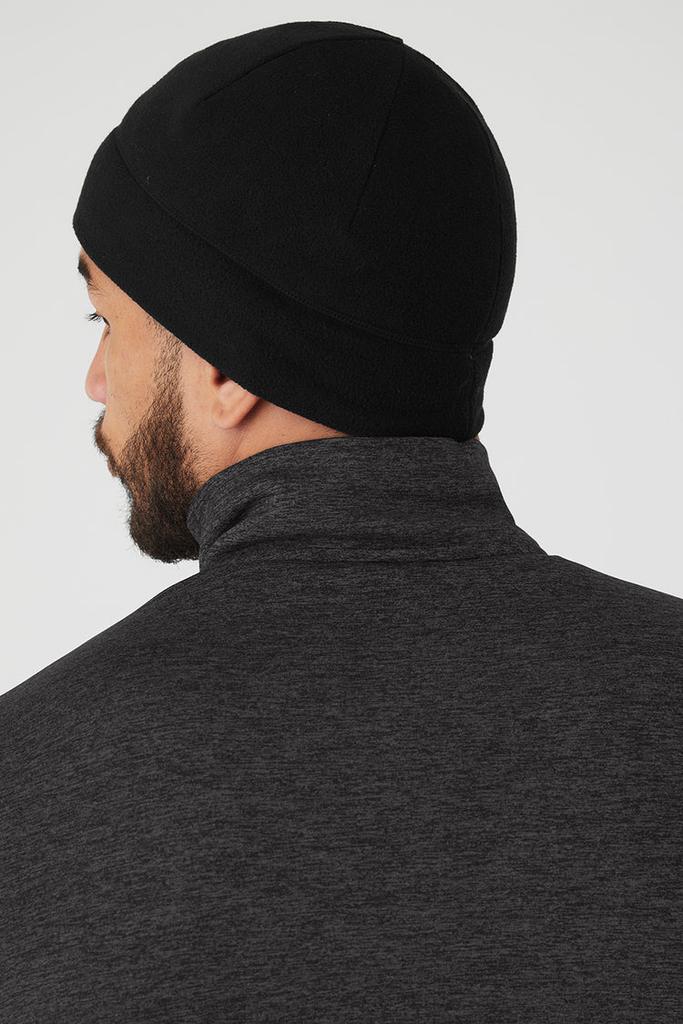 Alo Performance Fleece Beanie - Black/Black - Hats - Free Shipping
