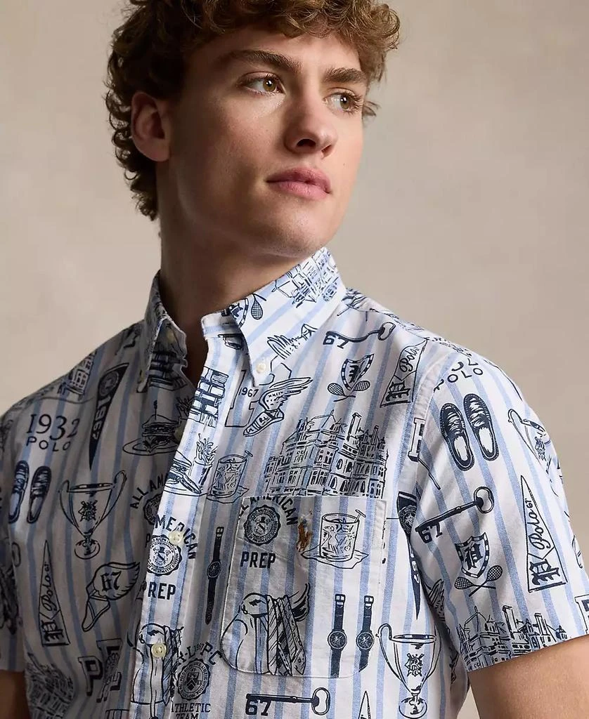 Ralph Lauren Men's Classic-Fit Striped Oxford Graphic Shirt 3