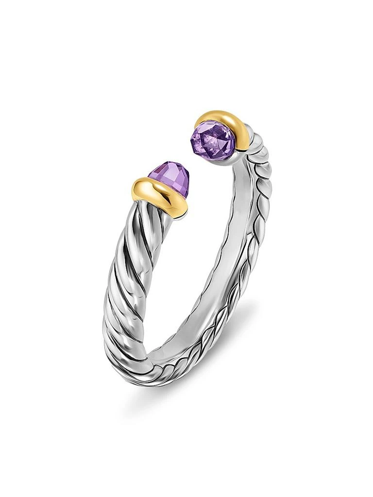 David Yurman Petite Cable Open Ring in Sterling Silver 3