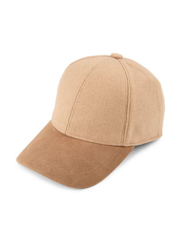 Bruno Magli Two-Tone Wool-Blend Baseball Cap