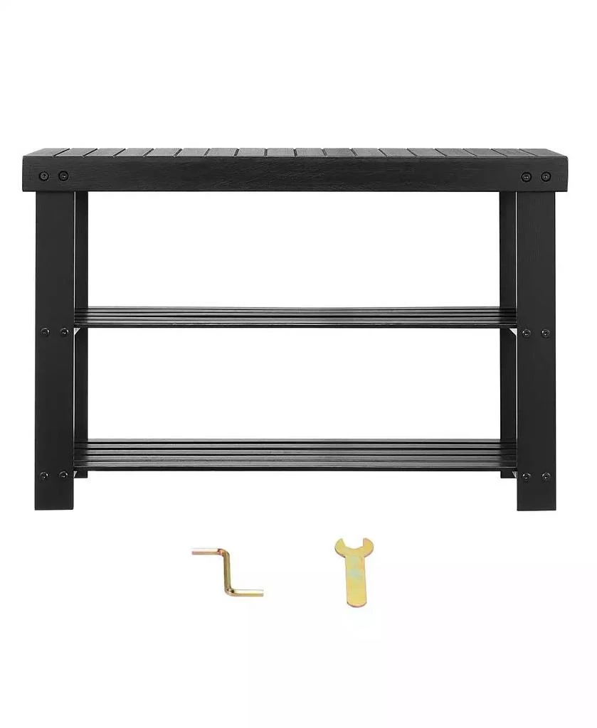 Slickblue 3-Tier Shoe Rack Bench for Entryway Shoe Storage Organizer 3