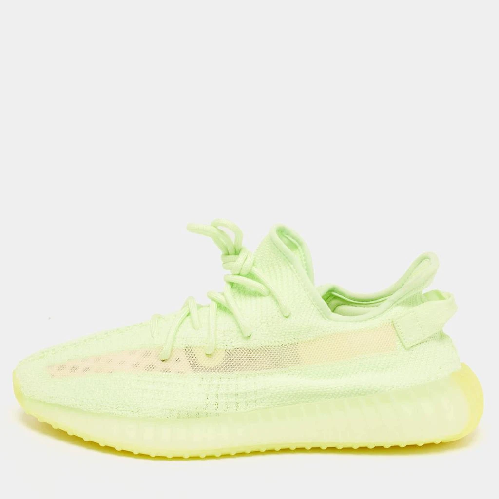 YEEZY Yeezy x Adidas Neon Green Knit Fabric Boost 350 V2 Glow Sneakers Size 46 1