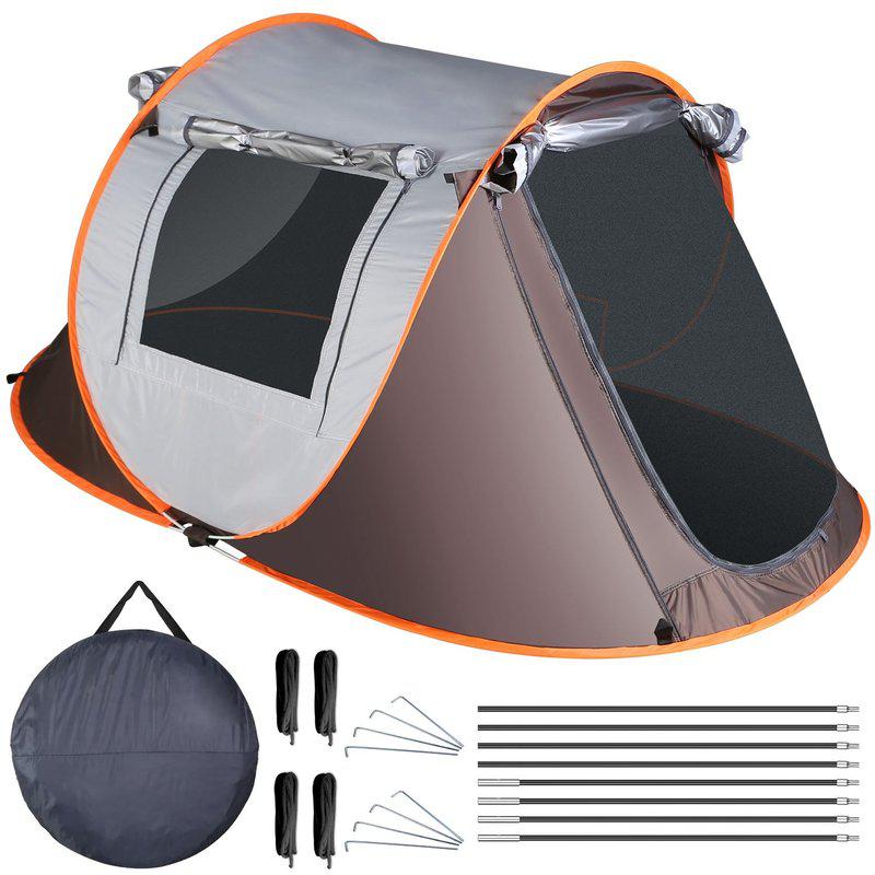 Fresh Fab Finds 3-4 Person Pop Up Tent Automatic Setup Camping Tent Waterproof Instant Setup Tent