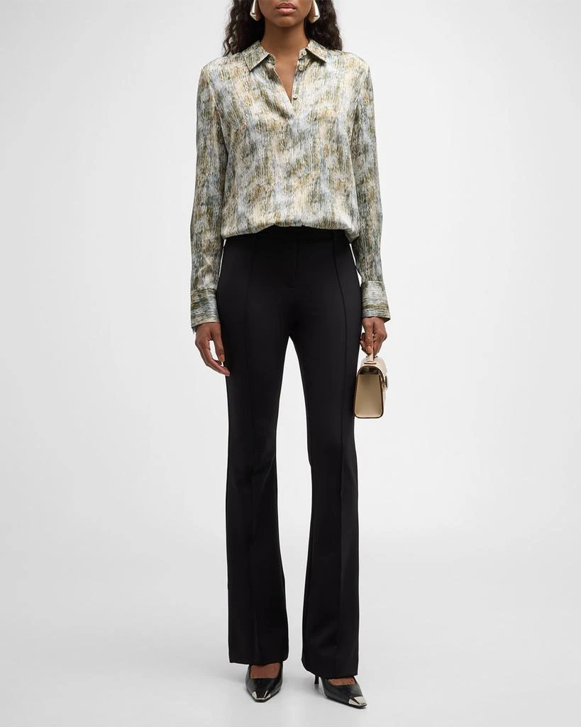 Lafayette 148 New York Scottie Abstract-Print Silk Blouse 2