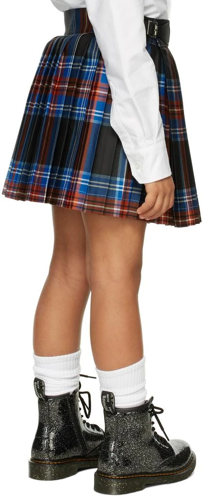 Charles Jeffrey Loverboy SSENSE Exclusive Kids Black Tartan Skirt 4