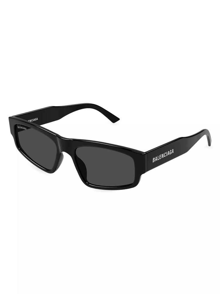 Balenciaga Flat 56MM Rectangular Sunglasses