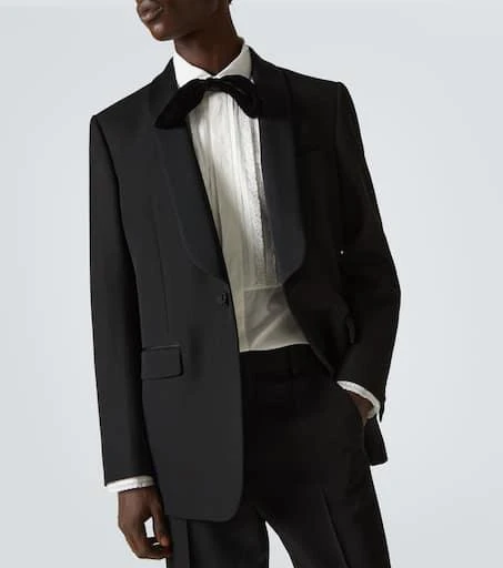 Valentino Lace-trimmed cotton muslin tuxedo shirt 5
