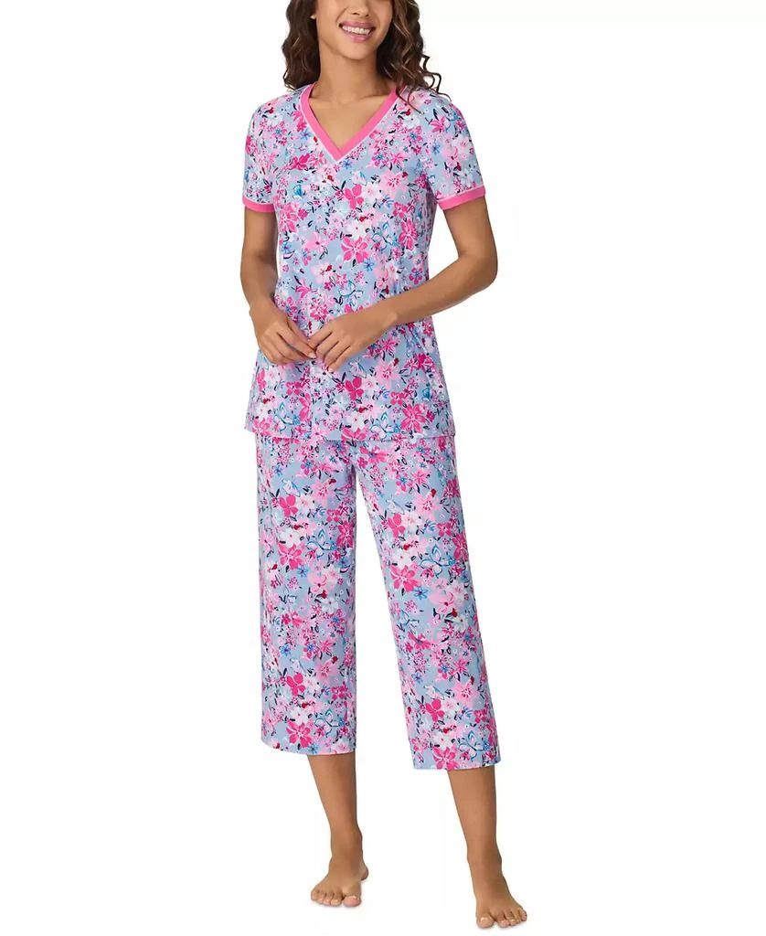 Cuddl Duds Women's Cropped Short-Sleeve Pajama Set 1