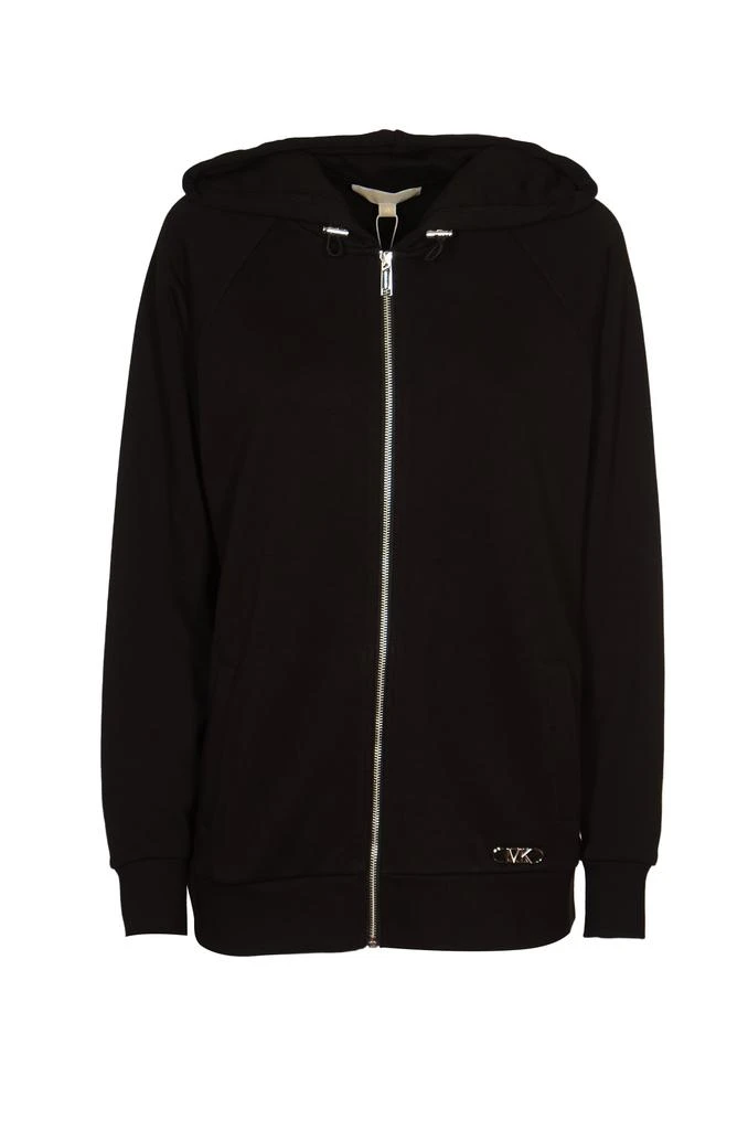 Michael Kors Logo Applique Zipped Hoodie 1