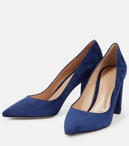 Gianvito Rossi Piper 85 suede pumps 5