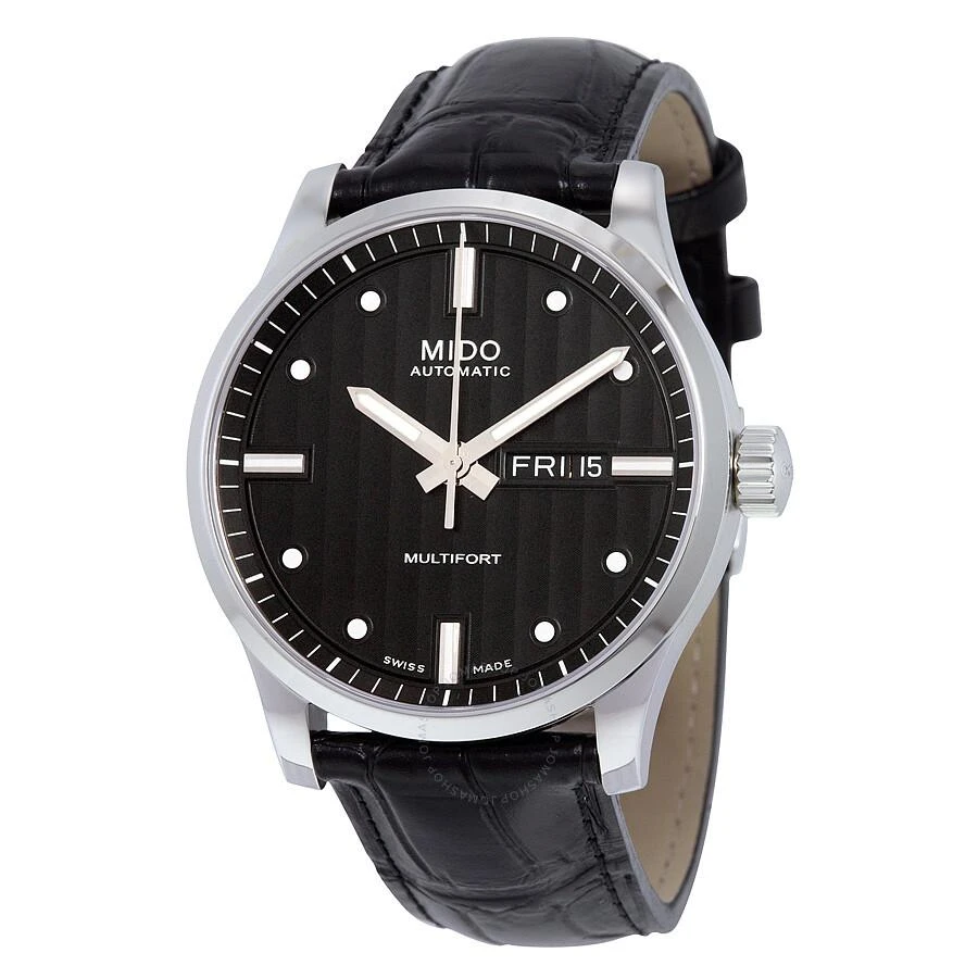 Mido Multifort Automatic Black Dial Men's Watch M0054301603181 1