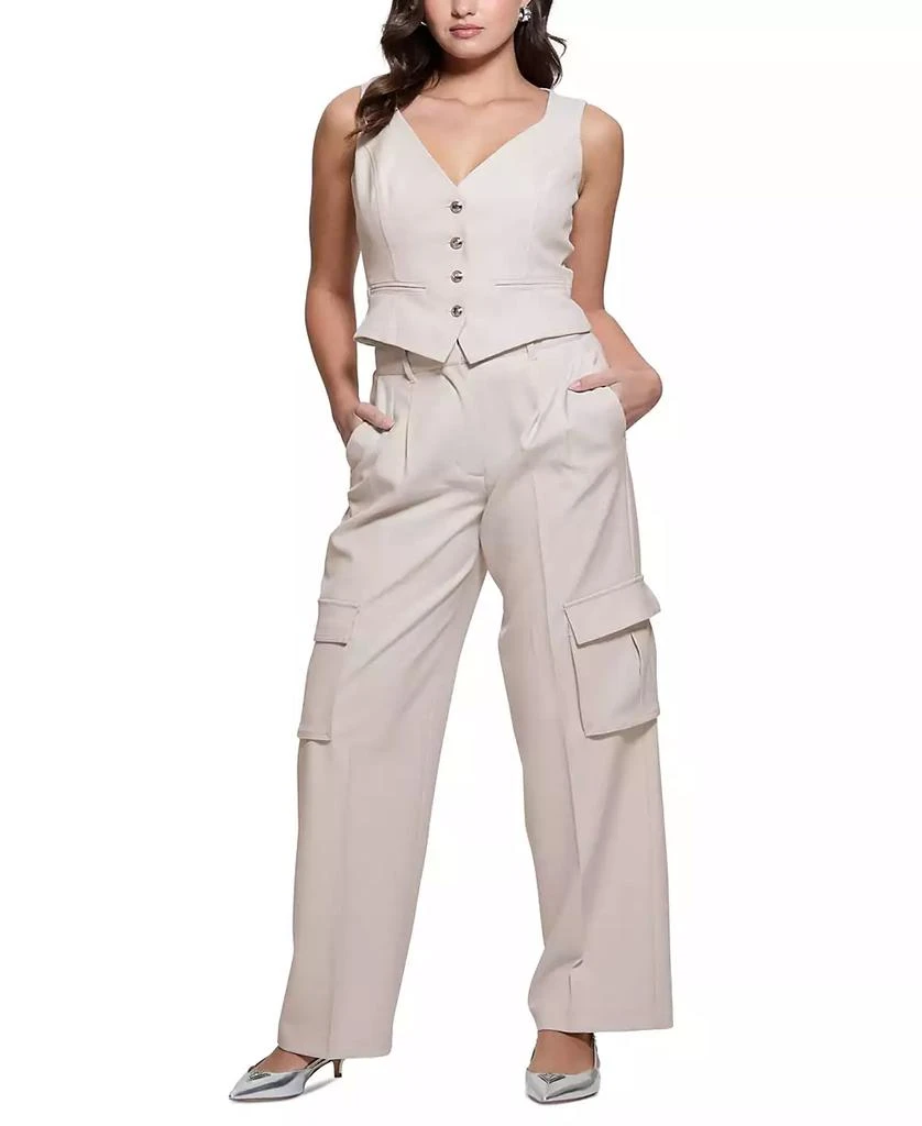 GUESS Women's Matea High-Rise Perfect Cargo Pants 1