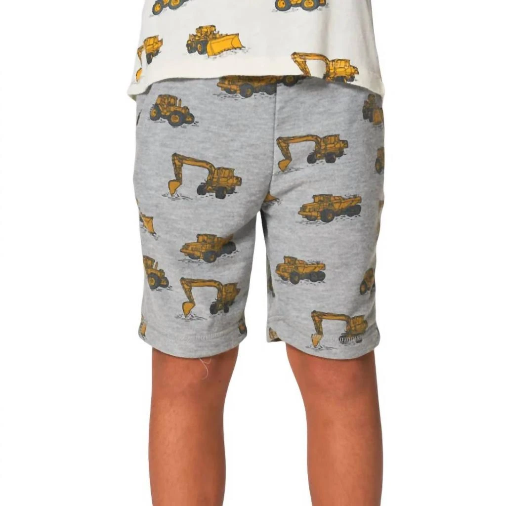 Chaser Chaser - Boy's Tractor Zone Cozy Cozy Knit Beach Shorts 1