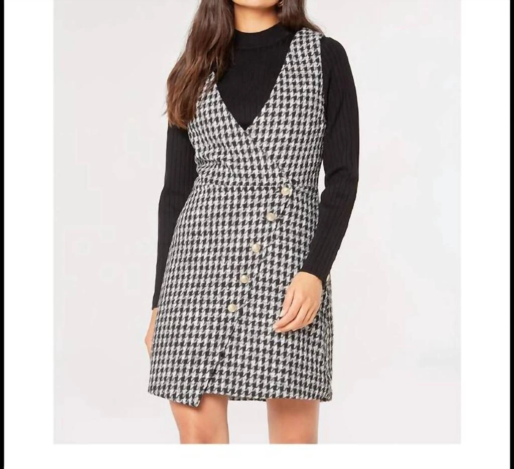 Apricot Apricot - Houndstooth Mini Dress 1