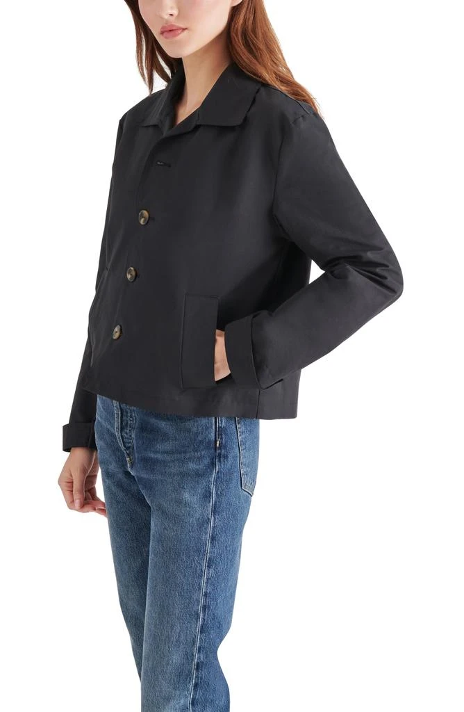 Steve Madden Cropped Trench Shirt Jacket 8