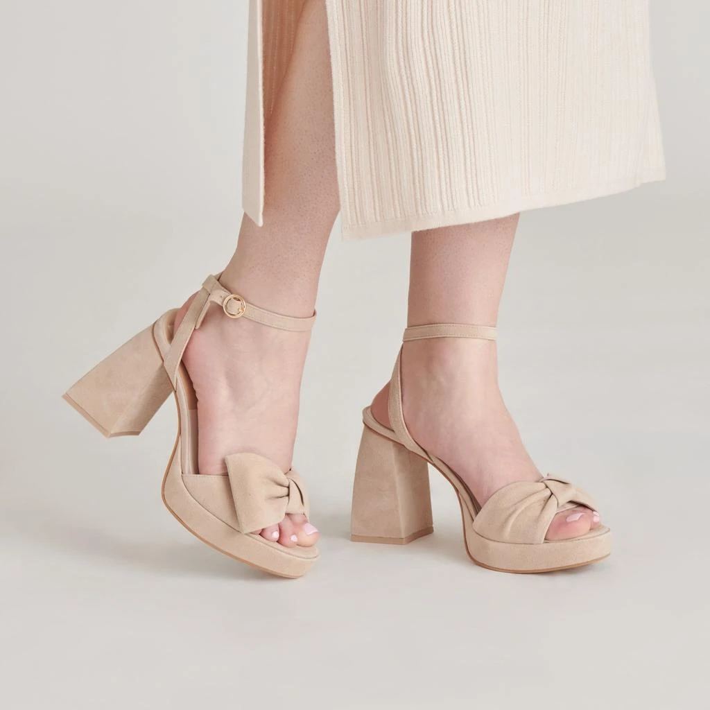 Dolce Vita Pacie Heels Camel Suede 2
