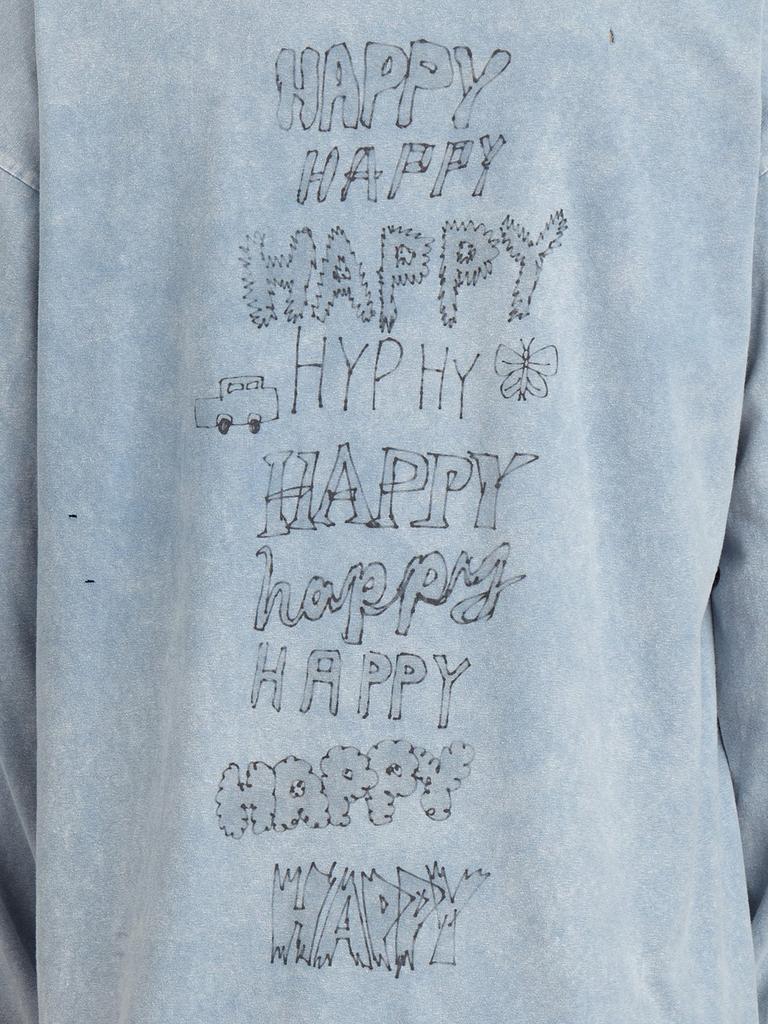 ★マイ★ Maison Mihara Yasuhiro Bleached Cat-Print Crewneck T-Shirt