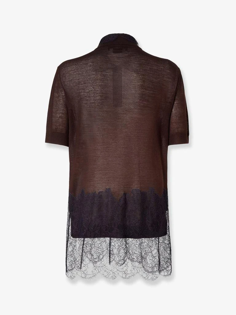 Fendi Lingerie cashmere and silk polo shirt 2
