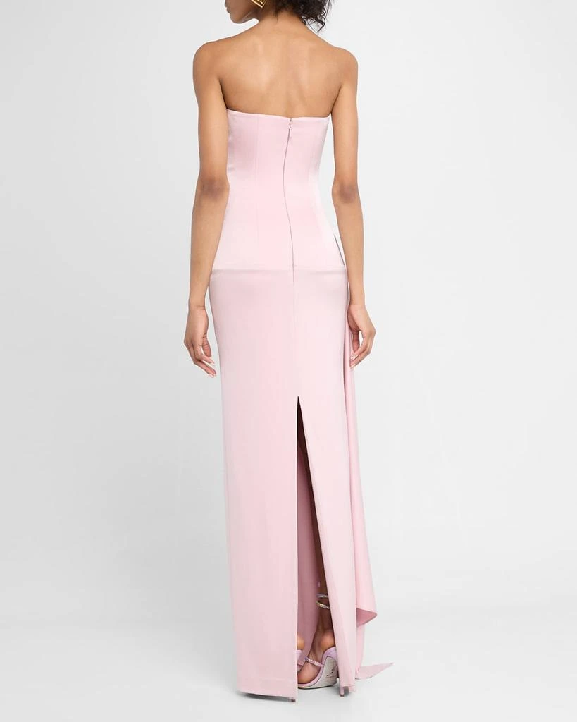 Alex Perry Strapless Satin Sash Corset Gown 3