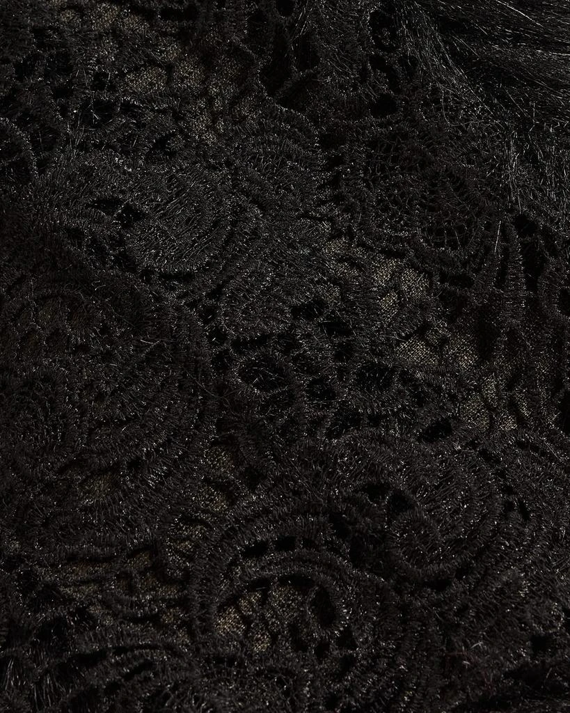 La Fiorentina Faux Fur Lace-Lined Cape 4