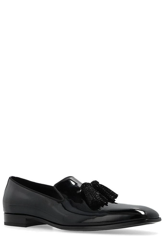 Jimmy Choo Jimmy Choo Tassel-Trim Square Toe Loafers 2