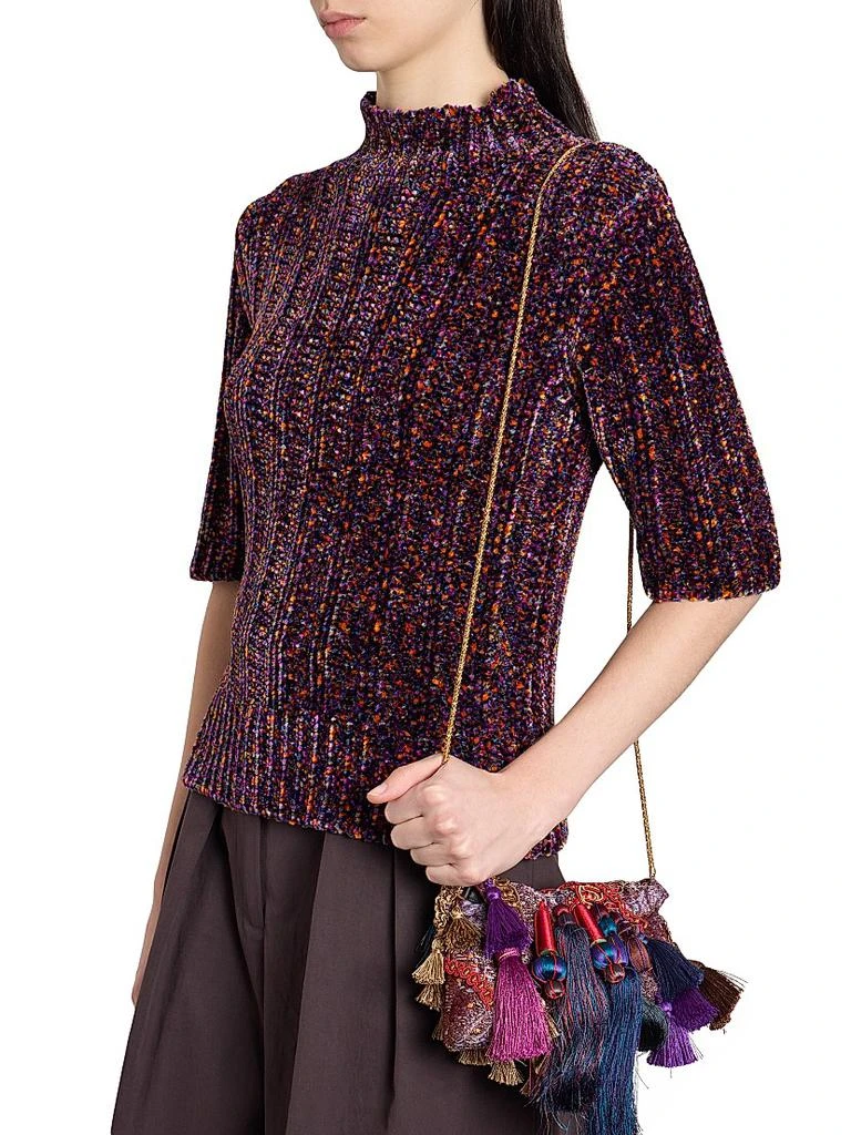 Dries Van Noten Terri Speckled Knit Top 6