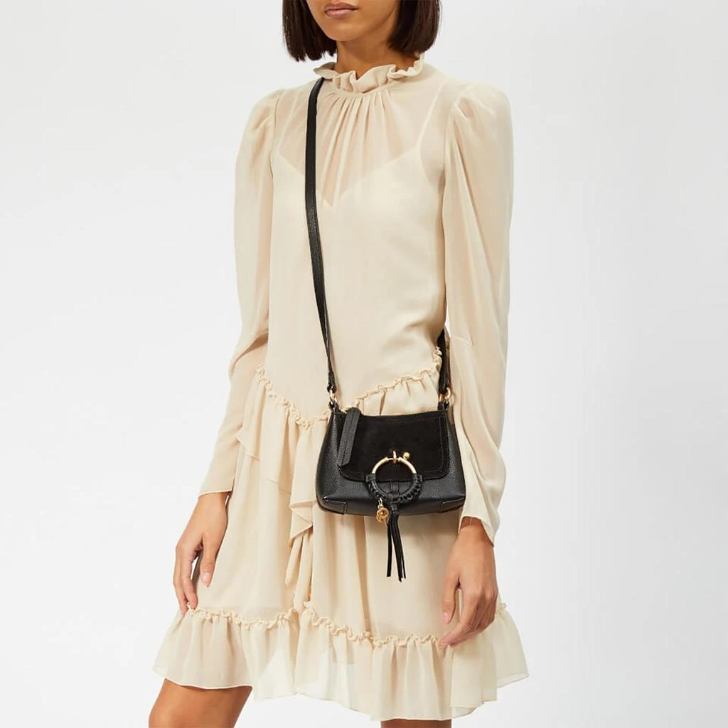See by Chloé See By Chloé Joan Leather and Suede Mini Bag 2