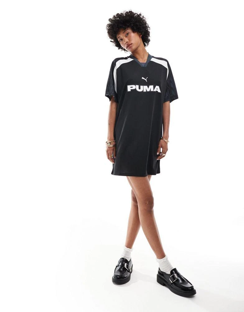 Puma Puma Football jersey dress in black 4