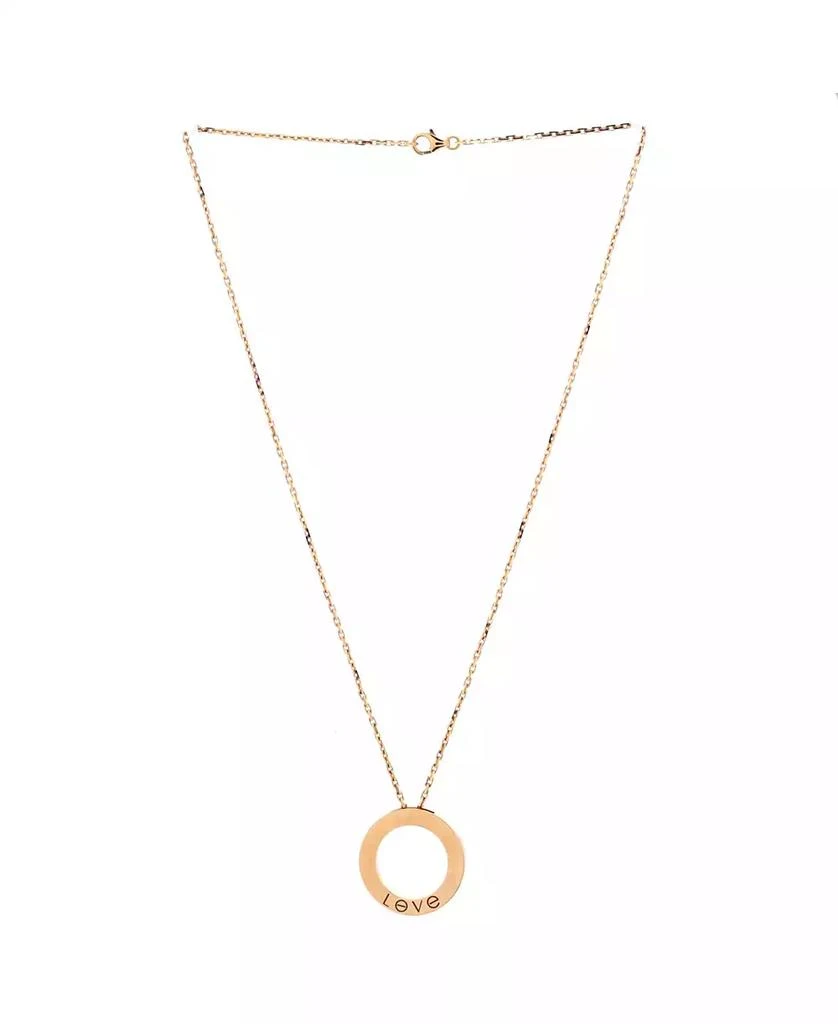 Cartier 3 Diamonds Love Pendant Necklace 2