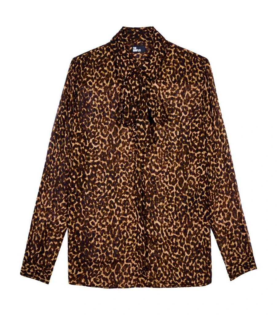 The Kooples Semi-Sheer Leopard Shirt 1