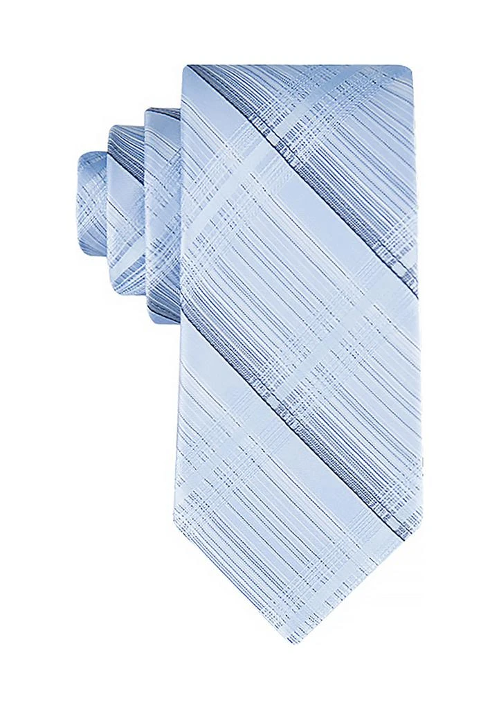 Calvin Klein Woven Plaid Pattern Tie