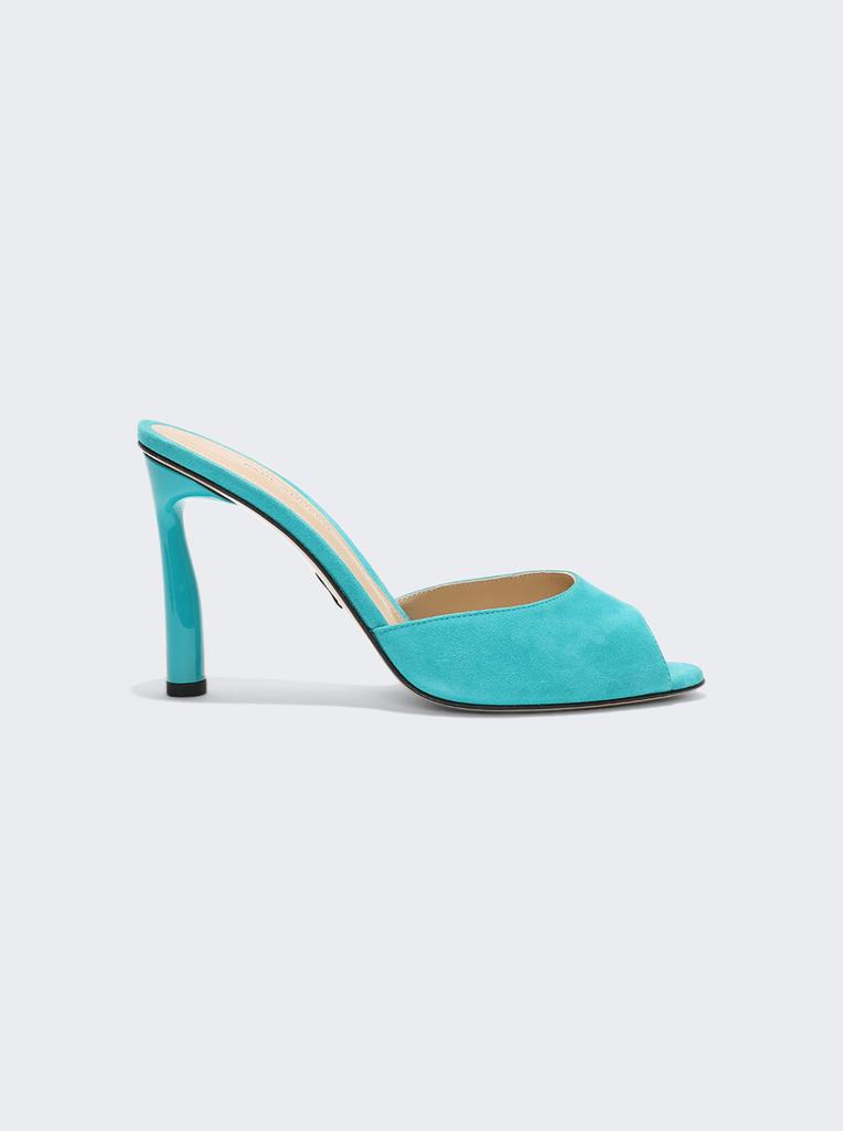 Paul Andrew Peep High Heel Mule Sandals