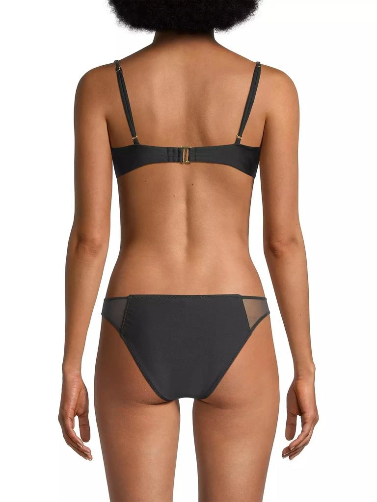 Ramy Brook Kai Mesh-Trimmed Underwire Bikini Top 5