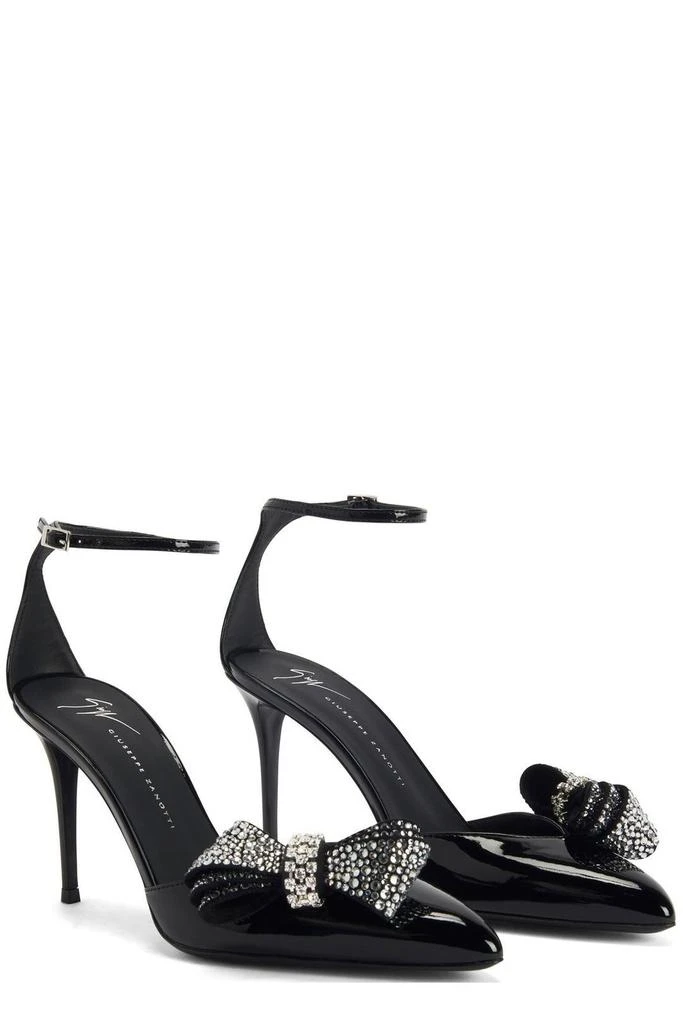 Giuseppe Zanotti Giuseppe Zanotti Mahrtina Bow Ankle-Strap Pumps 2