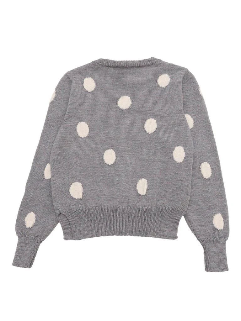 MONNALISA Logo Plaque Polka-dot Cardigan 2