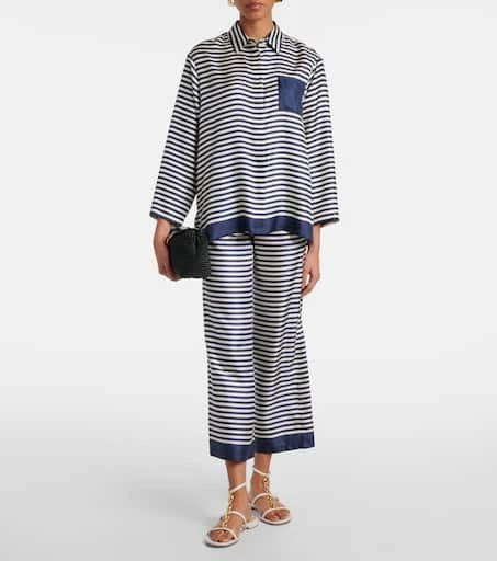 Max Mara Maya striped silk shirt 2