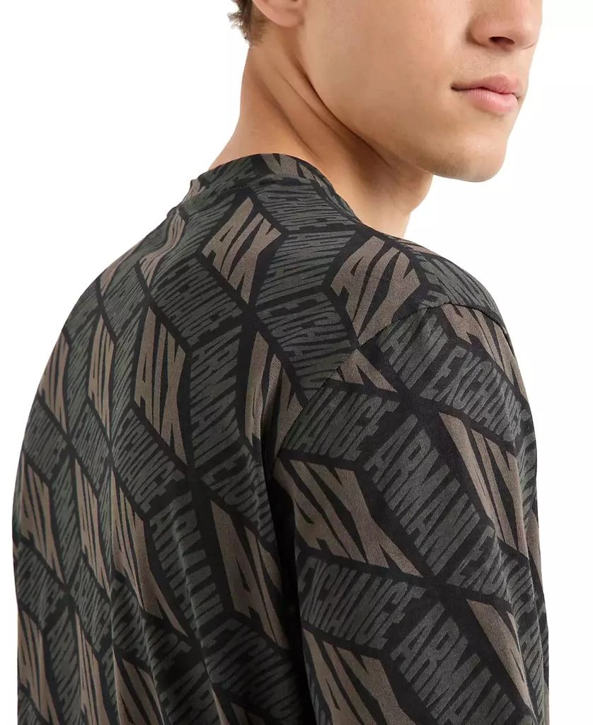 Armani Exchange Men's Short Sleeve Crewneck 3D Graphic T-Shirt 7