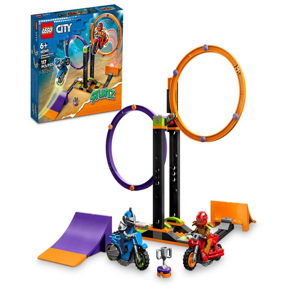 LEGO City Spinning Stunt Challenge 60360 Building Toy Set, 117 Pieces 1