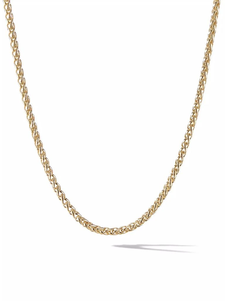 David Yurman Wheat Chain Necklace in 18K Yellow Gold, 4MM 1