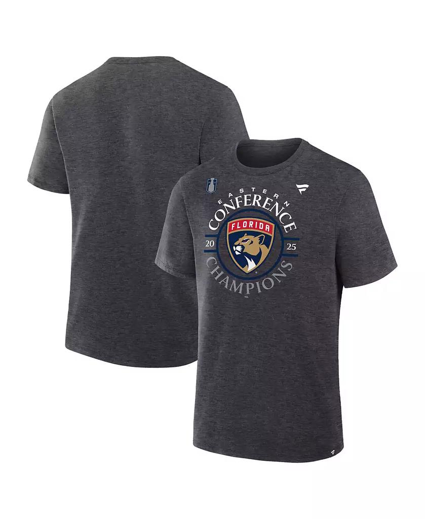 Fanatics Men's Heather Charcoal Florida Panthers 2025 NHL Eastern Conference Champions Locker Room T-Shirt