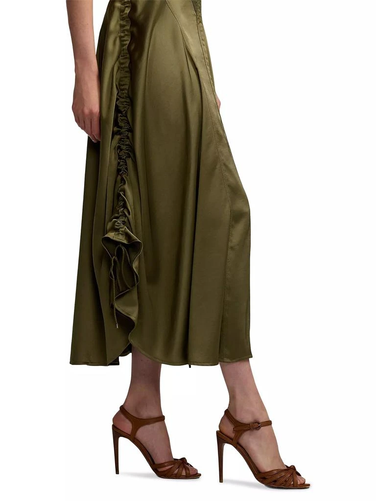 Ralph Lauren Sienna Satin Sleeveless Midi-Dress 6