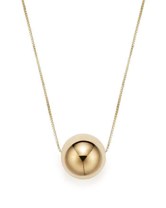 Bloomingdale's 14K Yellow Gold Bead Pendant Necklace, 18"