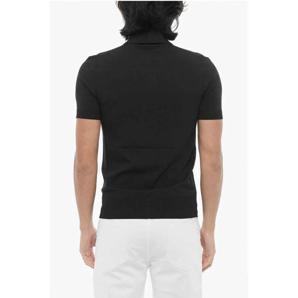 Neil Barrett Technical Fabric Slim Fit Polo Men's Shirt 2