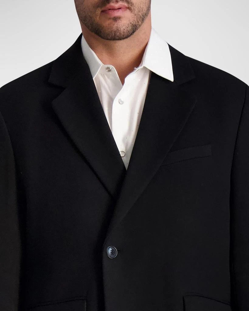 Karl Lagerfeld Paris Men's One-Button Top Coat 2